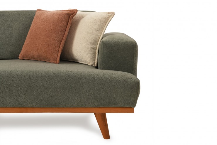 Berlin Koltuk Takımı Yeşil - Krem 3+3+1