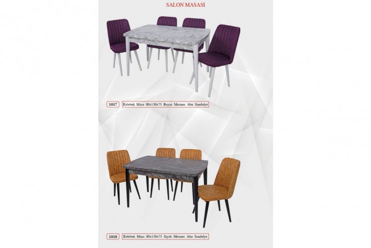Masa Sandalye Takımı - Kelebek